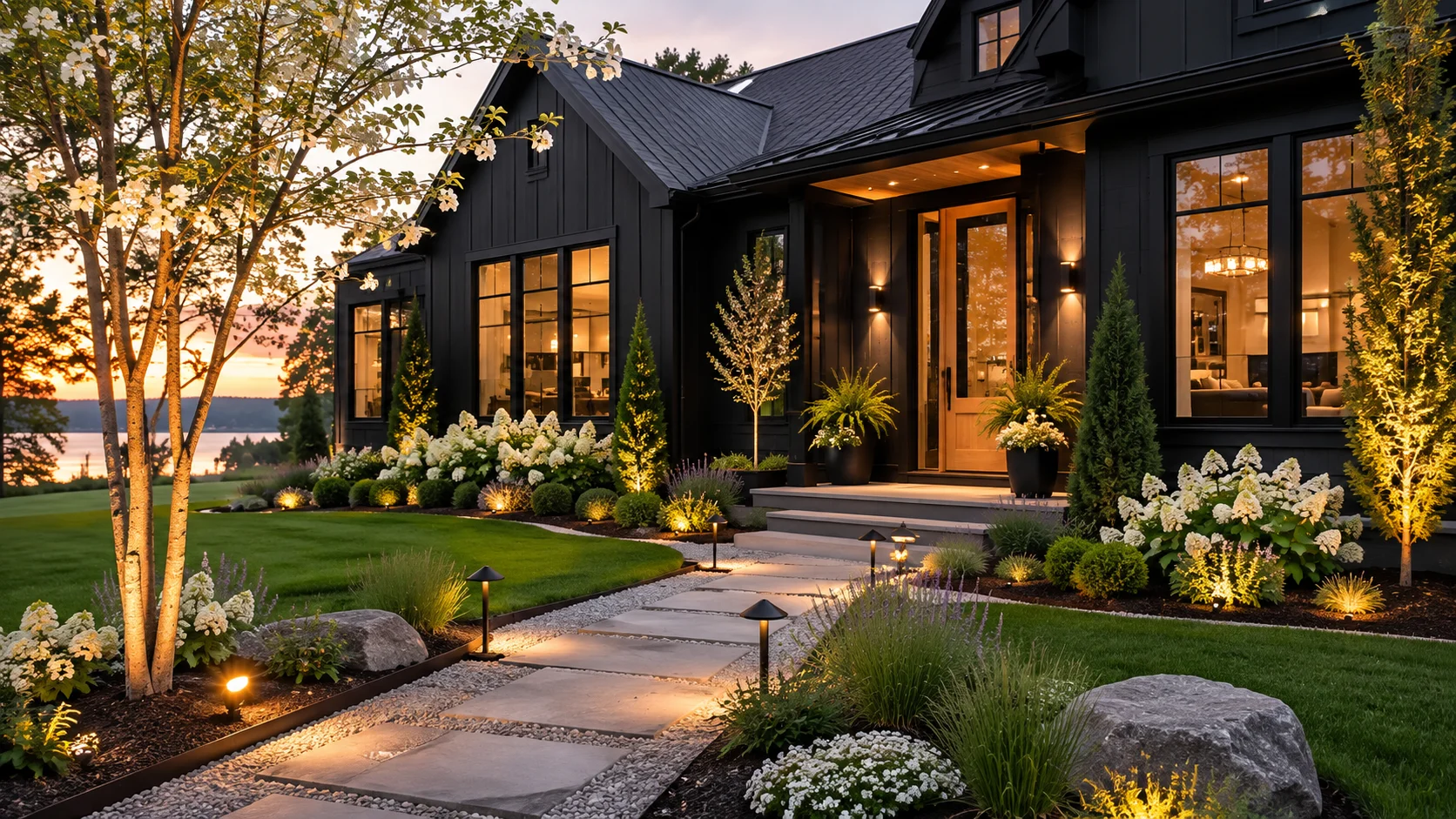 You are currently viewing 15 Inspiring Black House Landscaping Makeovers With Serious Curb Appeal