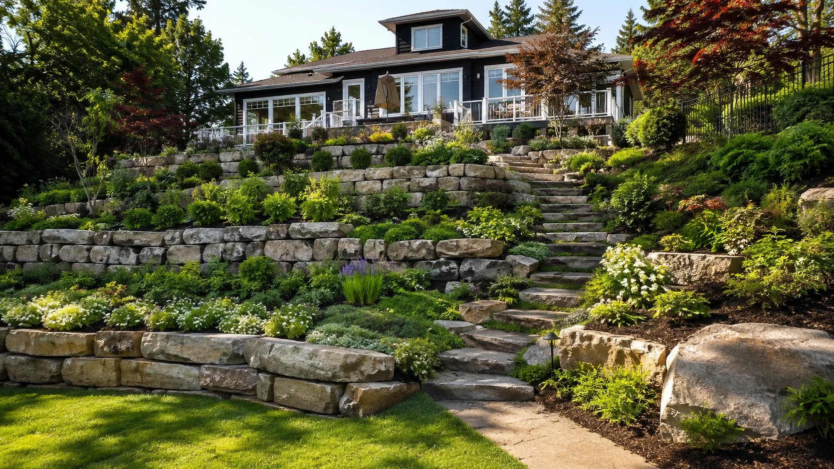 Read more about the article 17 Steep Hillside Landscaping Fixes That Stop Erosion Fast