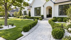 Read more about the article 15 Creative White Rock Landscaping Looks for a Front Yard That Pops